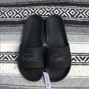 Lacoste beach slides / sandals